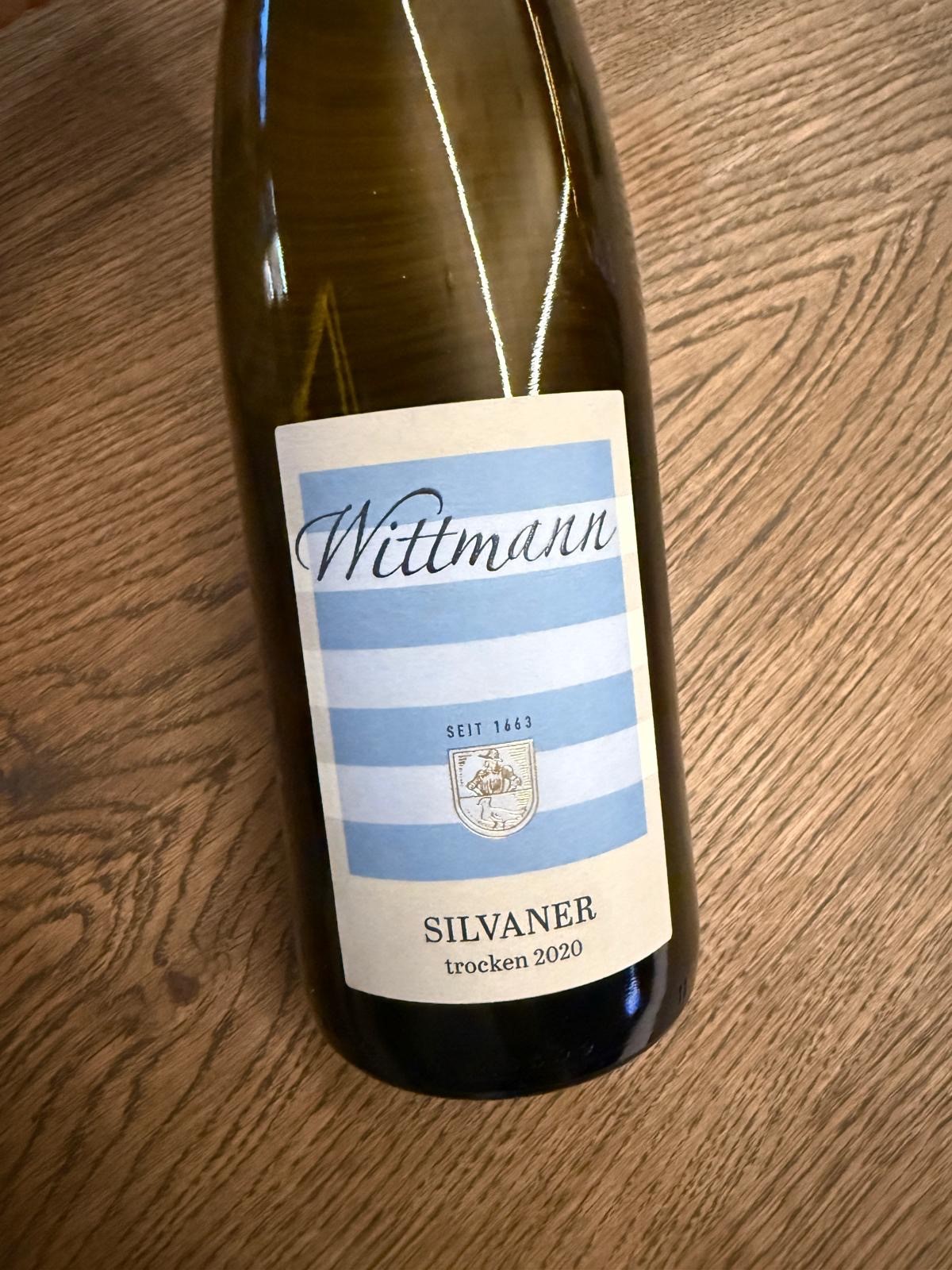 WEINGUT WITTMANN SILVANER TROCKEN BIO 2020  VOL 11.5 GUTSWEIN